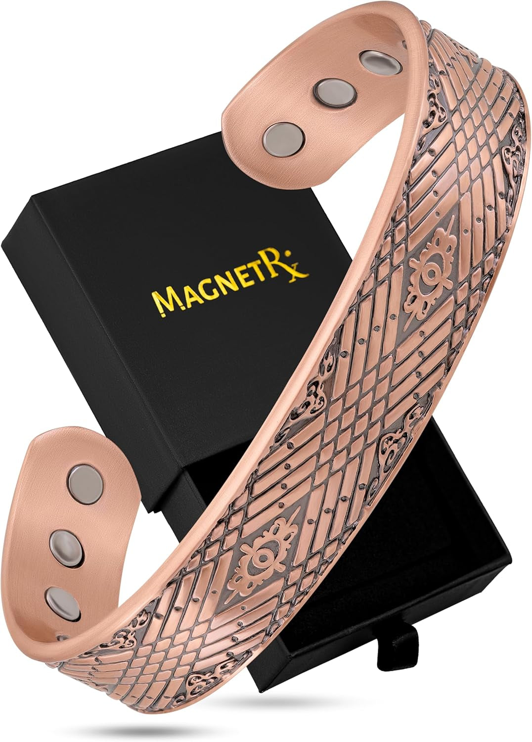 Twisted Magnetic Copper Cuff – Balance, Energy & Style