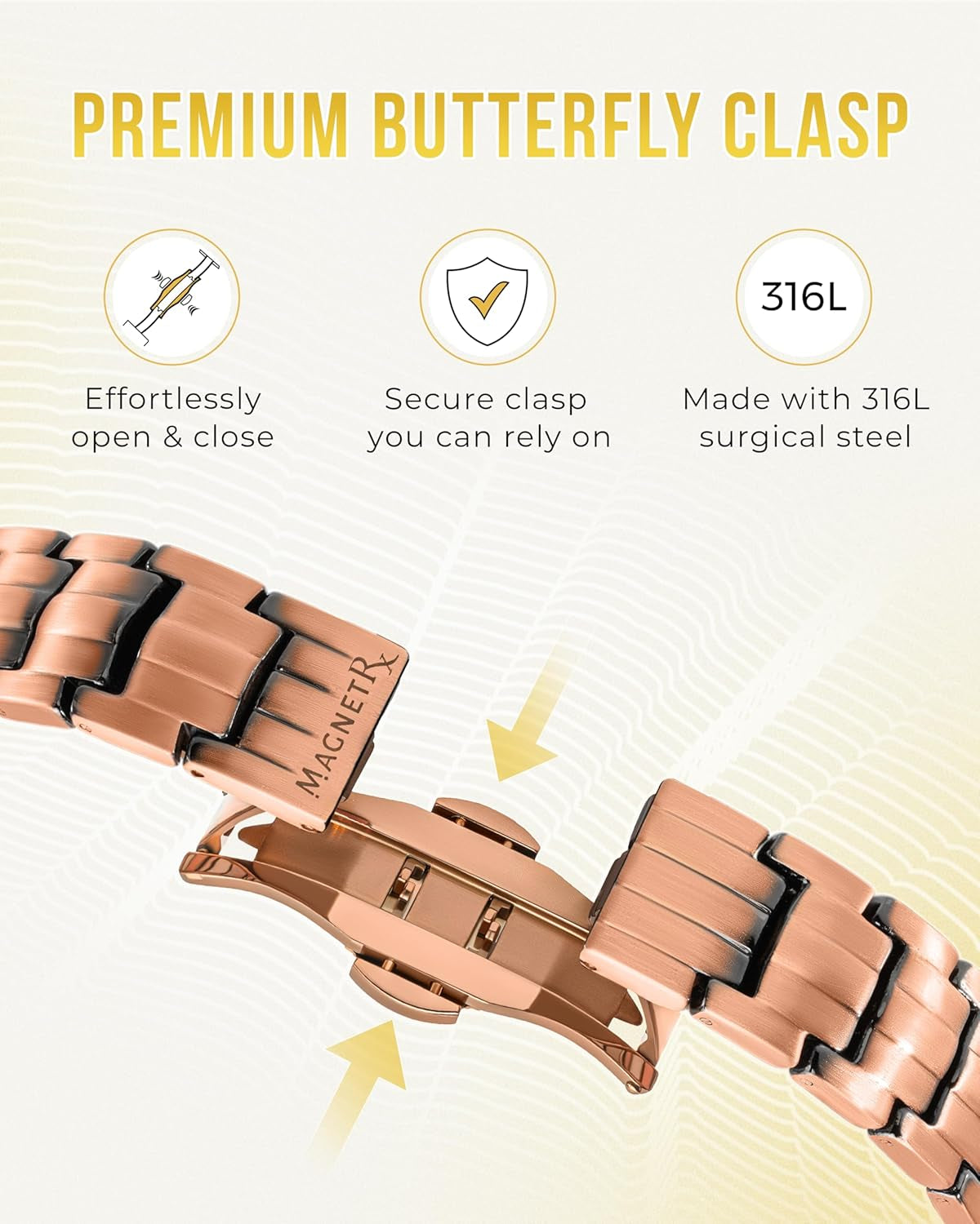 EllipseMAX Magnetic Copper Bracelet — 5,000 Gauss Strength