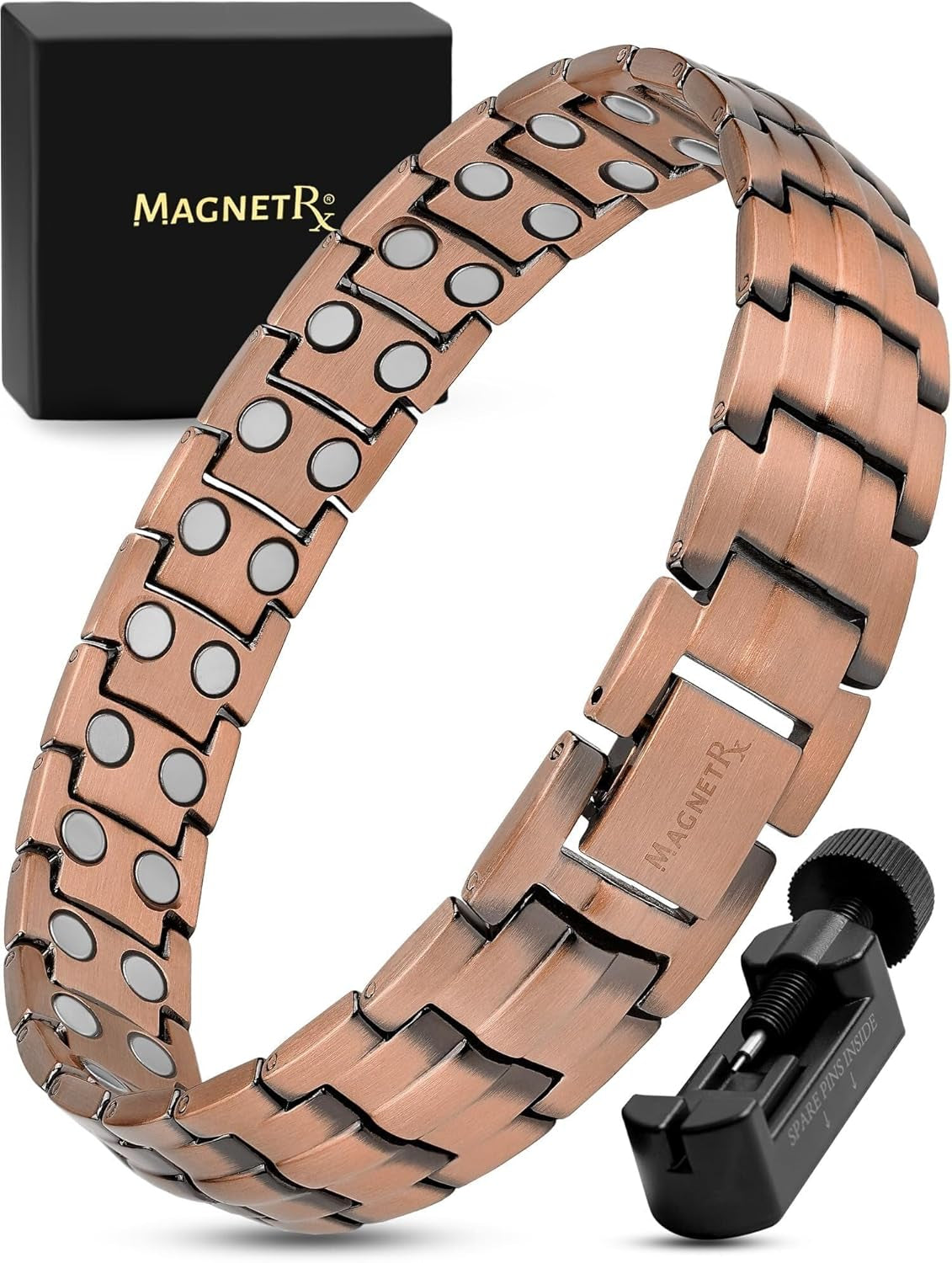 EllipseMAX Magnetic Copper Bracelet — 5,000 Gauss Strength