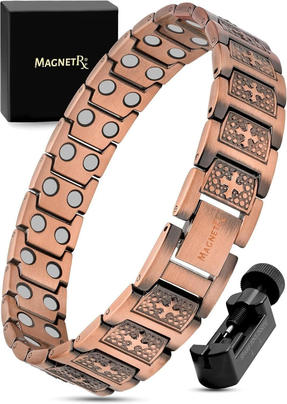 EllipseMAX Magnetic Copper Bracelet — 5,000 Gauss Strength