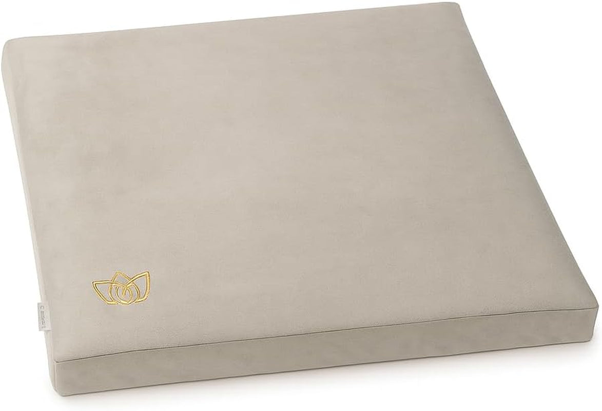 Tibetan Meditation Cushion — Velvet Zafu with Buckwheat Fill