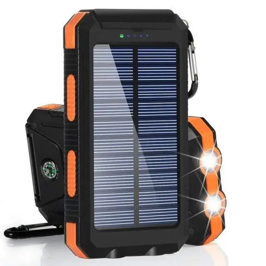 Solar Power Bank 80,000mAh – Ultra-High Capacity Portable Charger with LED Flashlight & Solar Charging