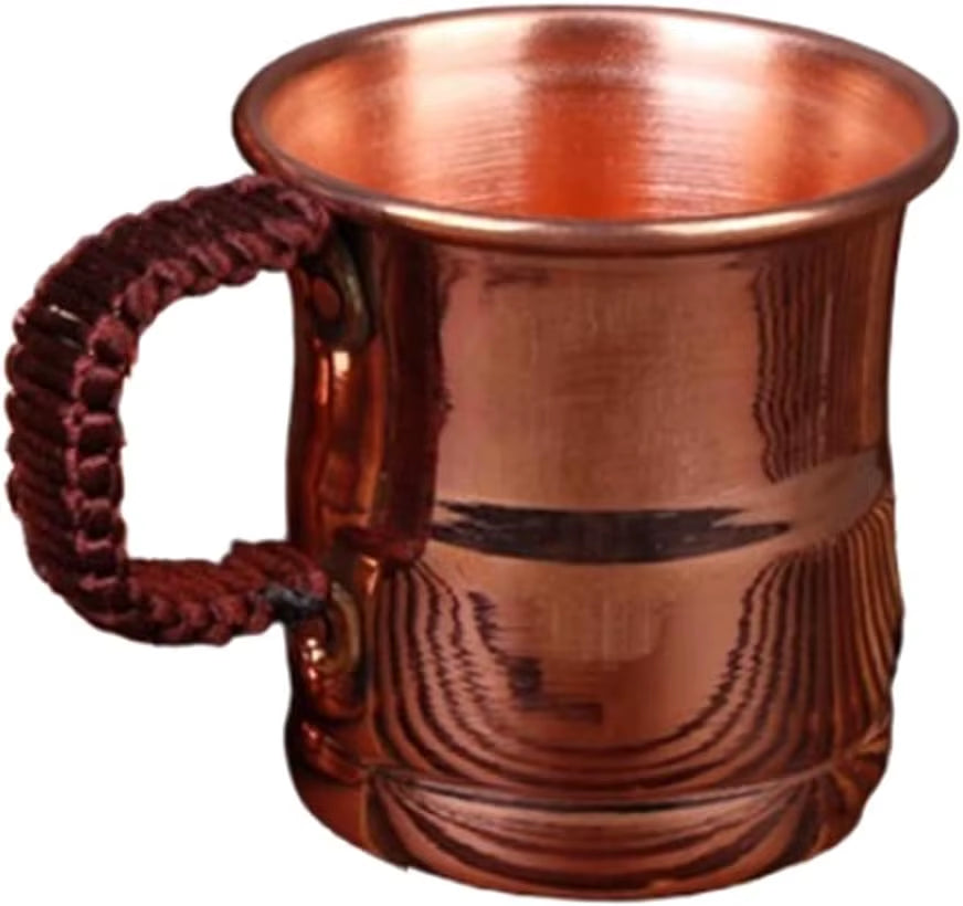 400Ml Pure Copper Beer Mug with Engraved Handle Water Tea Milk Cup Moscow Drinkware Tableware Mugs for Home Kitchen Bar Cups