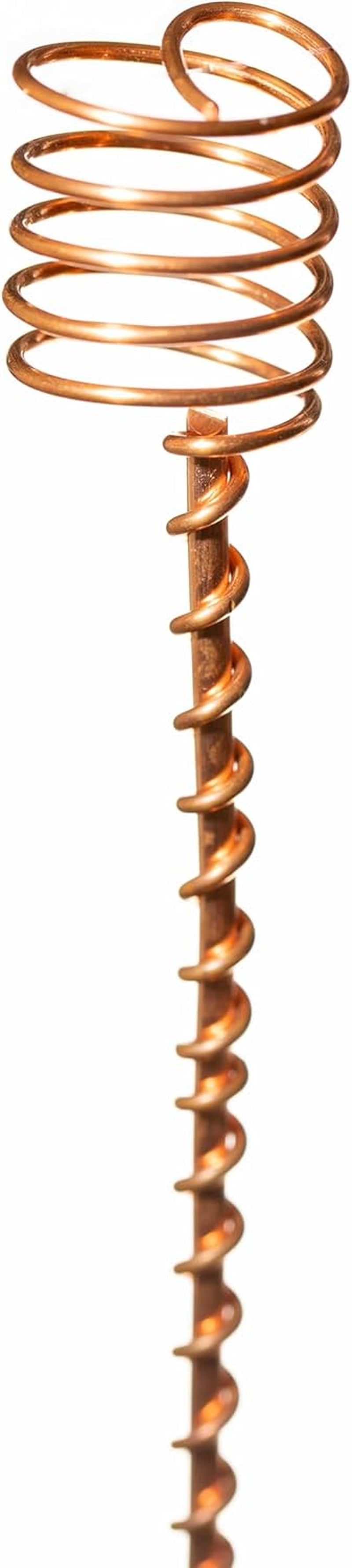 Handmade Pure Copper Plant Stakes – 18" Electroculture Energy Amplifiers (5 Pcs)