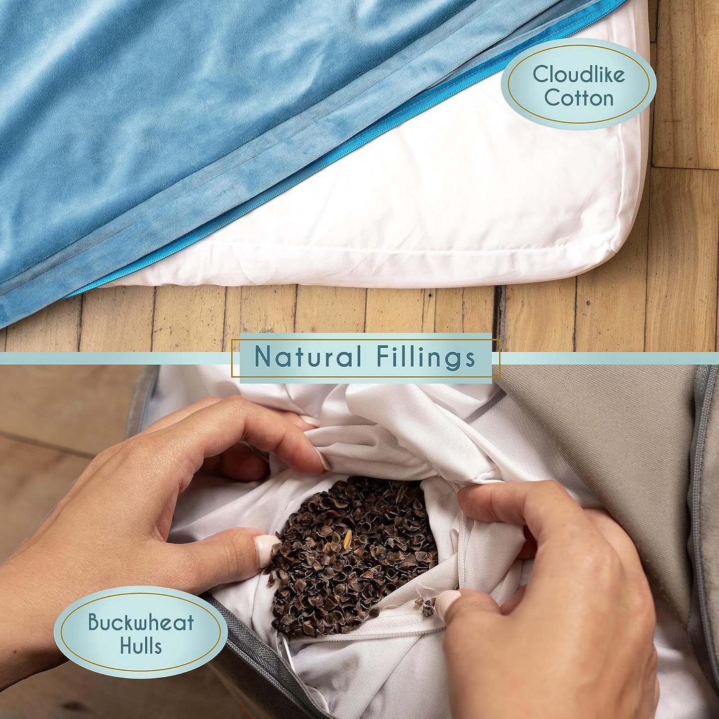 Tibetan Meditation Cushion — Velvet Zafu with Buckwheat Fill