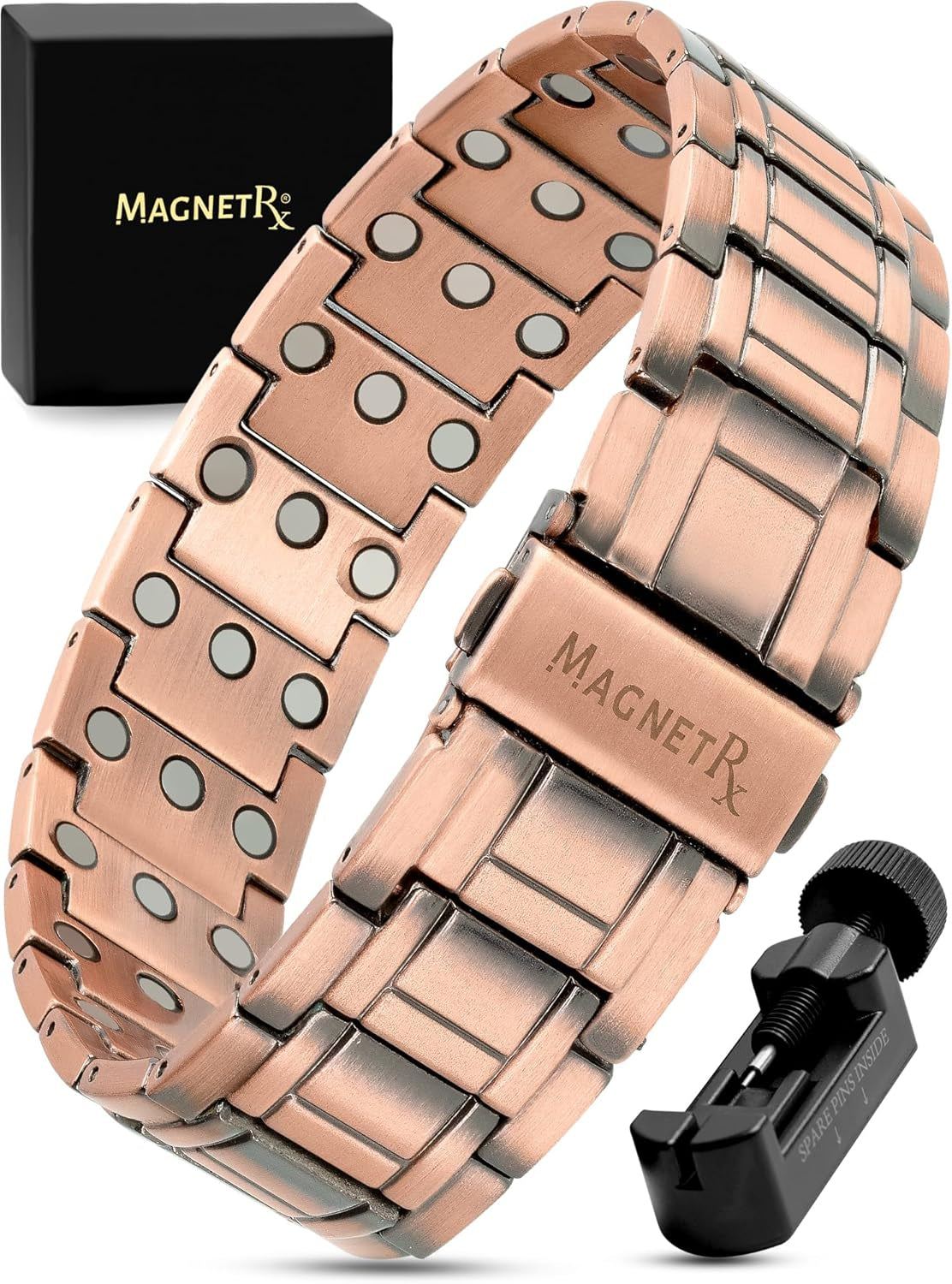 EllipseMAX Magnetic Copper Bracelet — 5,000 Gauss Strength