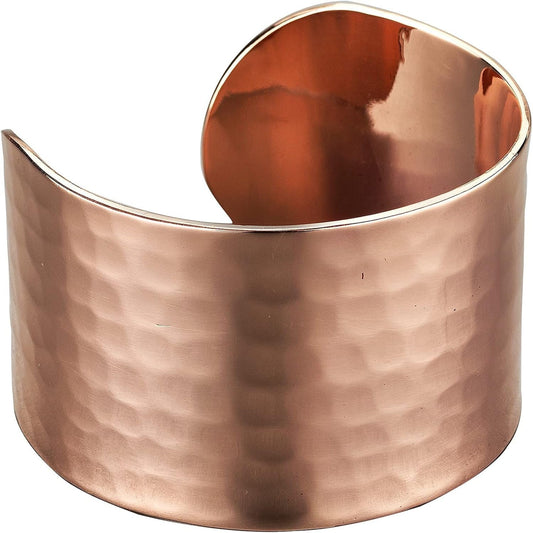 Hammered Turkish Copper Cuff Bracelet – 100% Pure