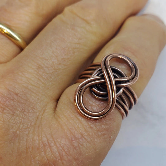 Copper Eternity Ring – Handcrafted Symbol of Infinite Connection