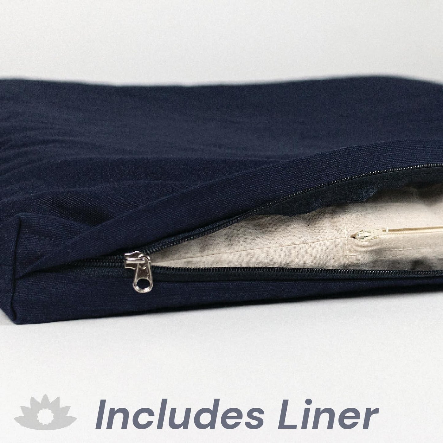 Eclipse Line Zabuton Meditation Cushion — 23" × 23"