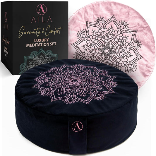 Aila Premium Meditation Cushion — Ergonomic Zafu for Elevated Practice