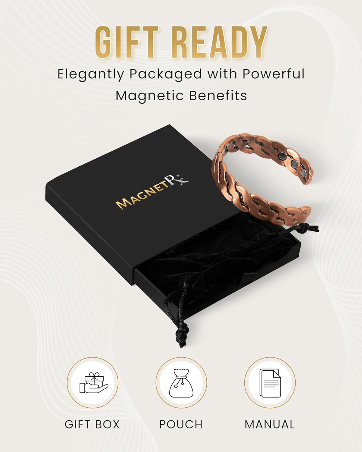 Twisted Magnetic Copper Cuff – Balance, Energy & Style