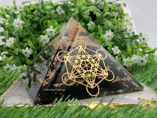 Shungite Orgone Pyramid – Powerful Energy Protection & EMF Shield