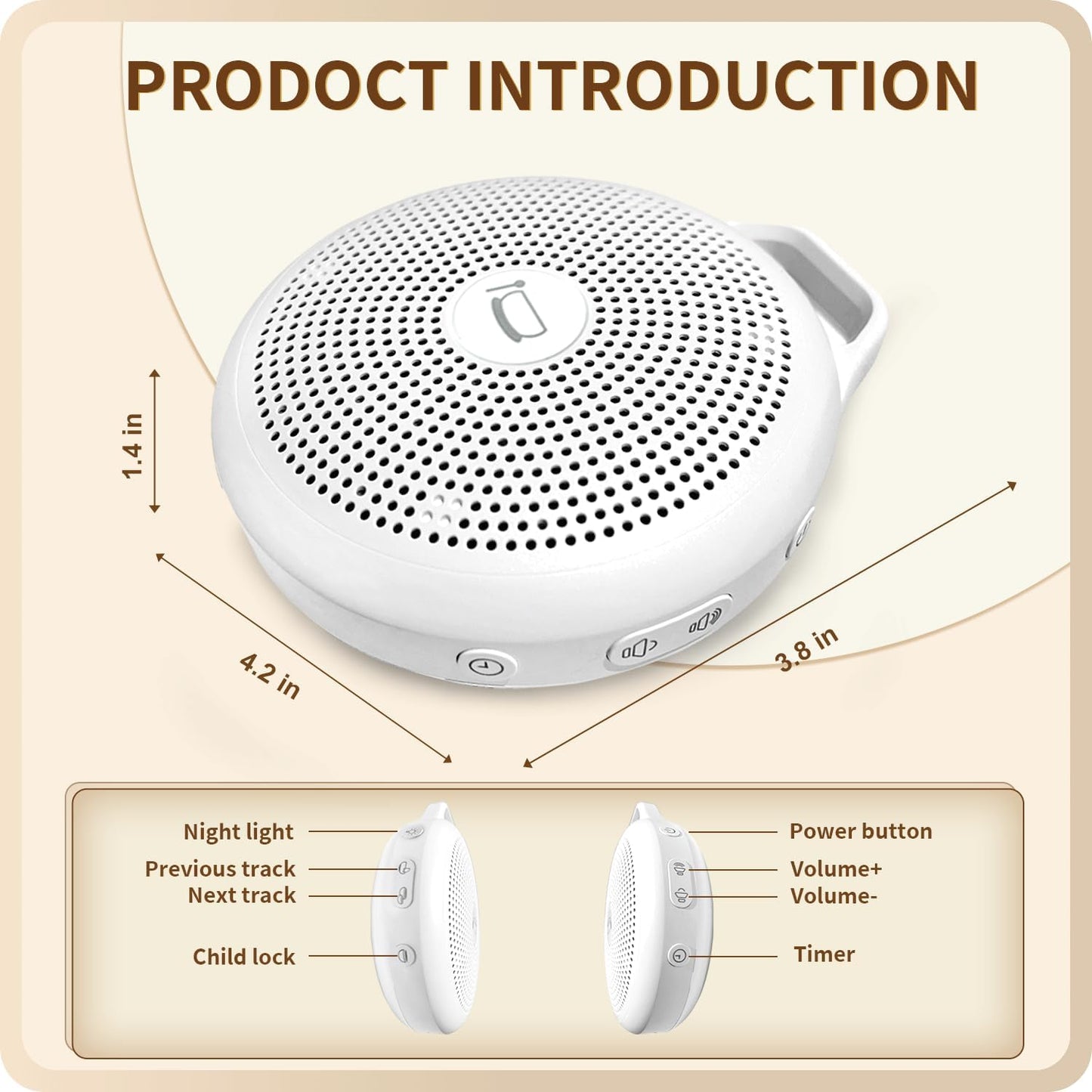 Portable Tibetan Singing Bowl Machine — 10 Authentic Healing Sounds with Light & Timer