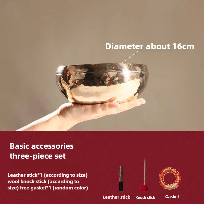 Nepalese Hand-Hammered Ringing Copper Singing Bowl — Sacred Tool for Sound Yoga & Movement Meditation
