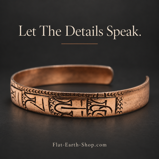Copper Mantra Cuff Bracelet — Om Mani Padme Hum