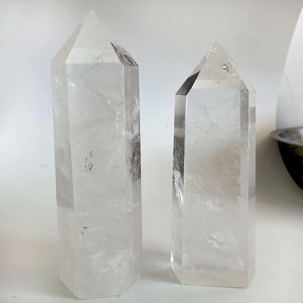 Big Clear Quartz Lemurian Seed Crystal Obelisk (6โ7 Inch)