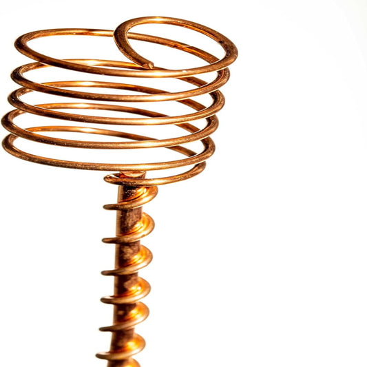 Handmade Pure Copper Plant Stakes – 18" Electroculture Energy Amplifiers (5 Pcs)