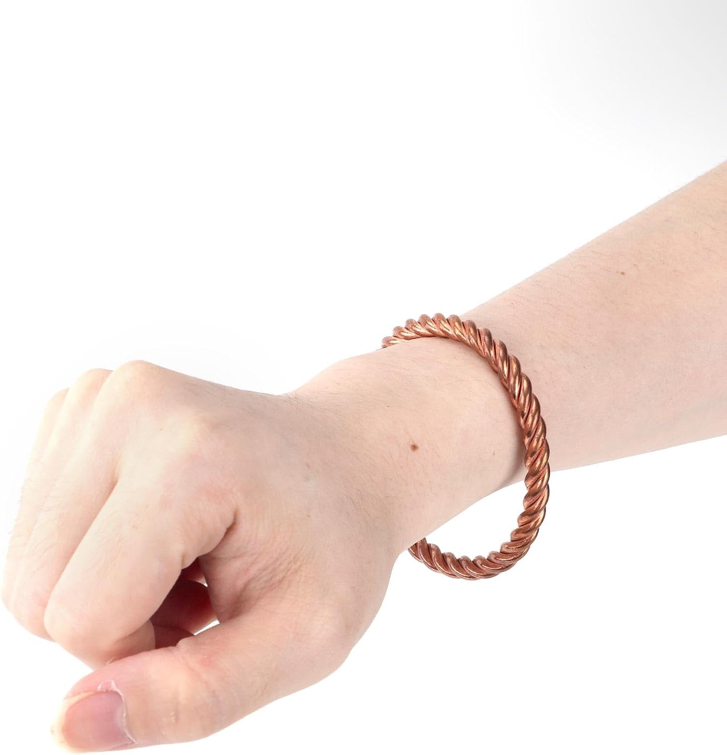 Tensor Bracelet – Handmade Solid Copper Twisted Bangle