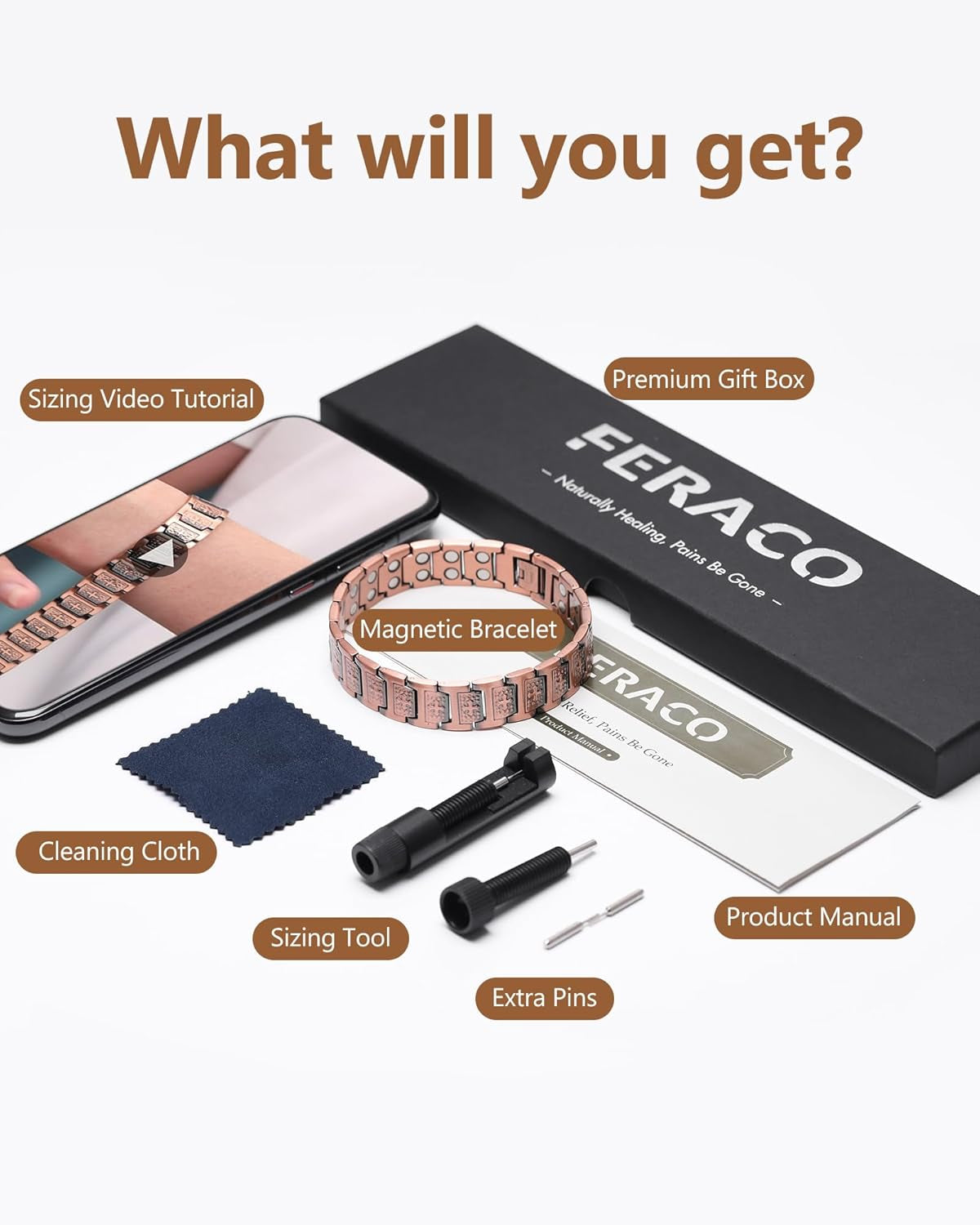 Magnetic Copper Cross Bracelet – 46 Magnets for Wellness