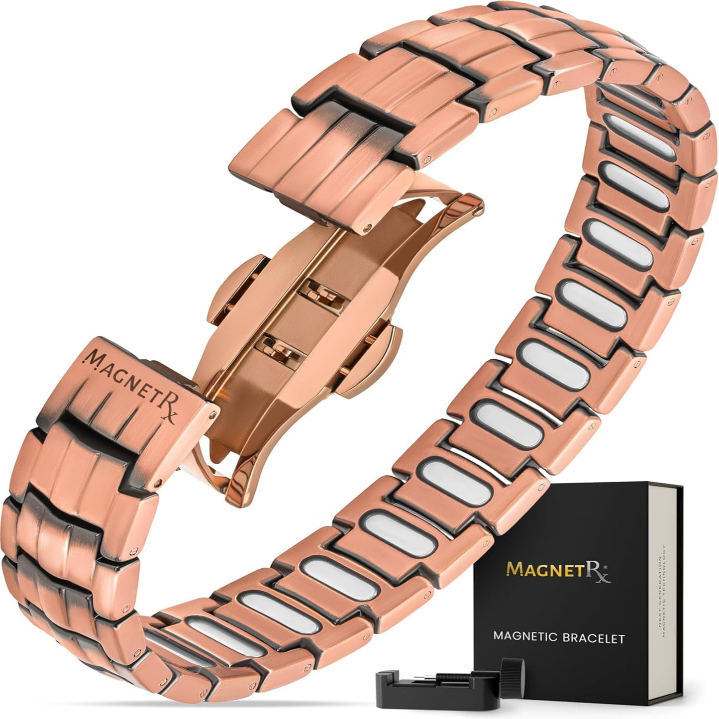 EllipseMAX Magnetic Copper Bracelet — 5,000 Gauss Strength