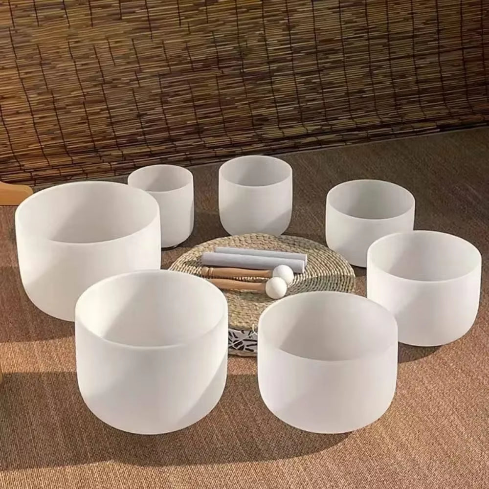 High-Purity Quartz Crystal Singing Bowl – 6 to 14 Inches for Meditation & Sound Healing