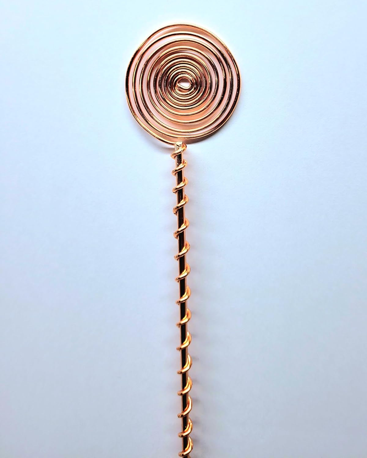 Sun Spiral Copper Electroculture Stakes – 18" Solid Copper Energy Antennas (5 Pack)