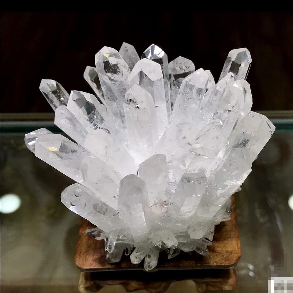 1lb Natural Raw Clear Quartz Crystal Cluster β Healing Energy Stone for Home Decor, Sleep & Dreams