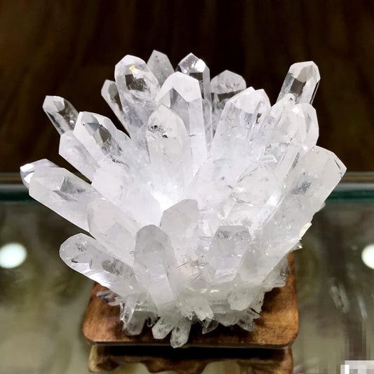 1lb Natural Raw Clear Quartz Crystal Cluster – Healing Energy Stone for Home Decor, Sleep & Dreams