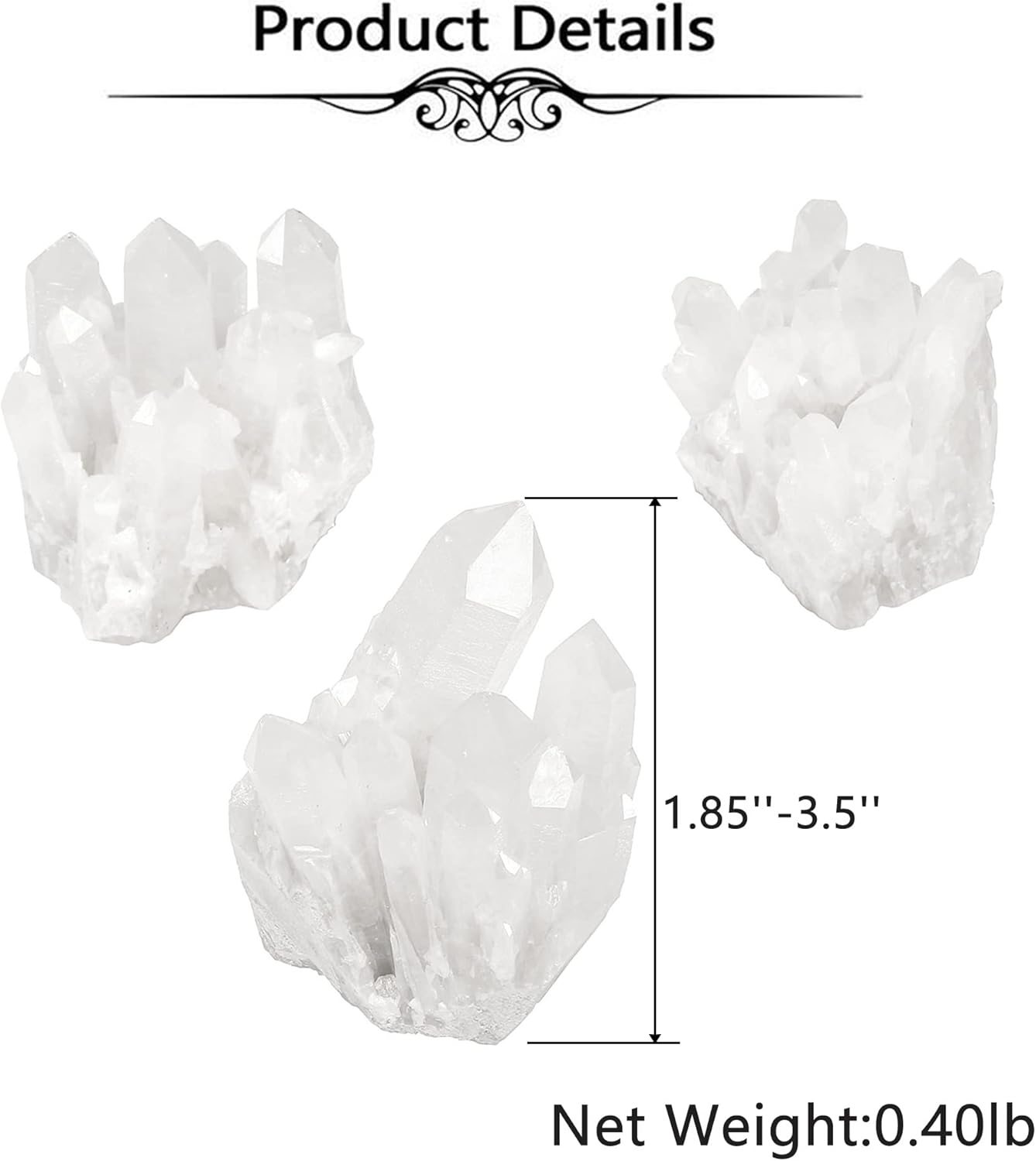 Healing Clear Quartz Crystal Cluster Geode – Natural Titanium Coated Druzy Mineral