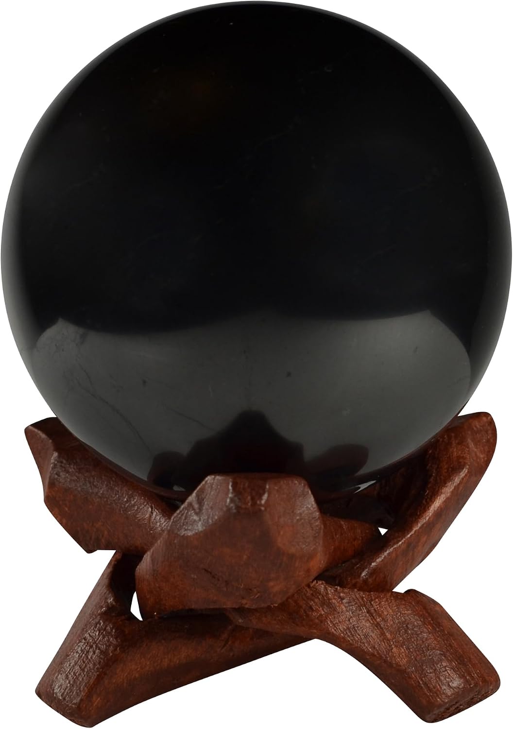 Authentic Shungite Sphere with Stand