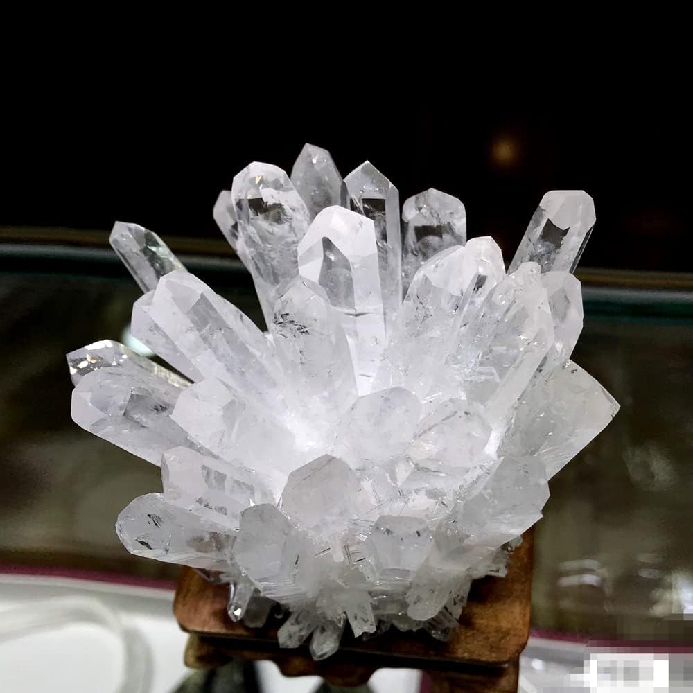 1lb Natural Raw Clear Quartz Crystal Cluster β Healing Energy Stone for Home Decor, Sleep & Dreams