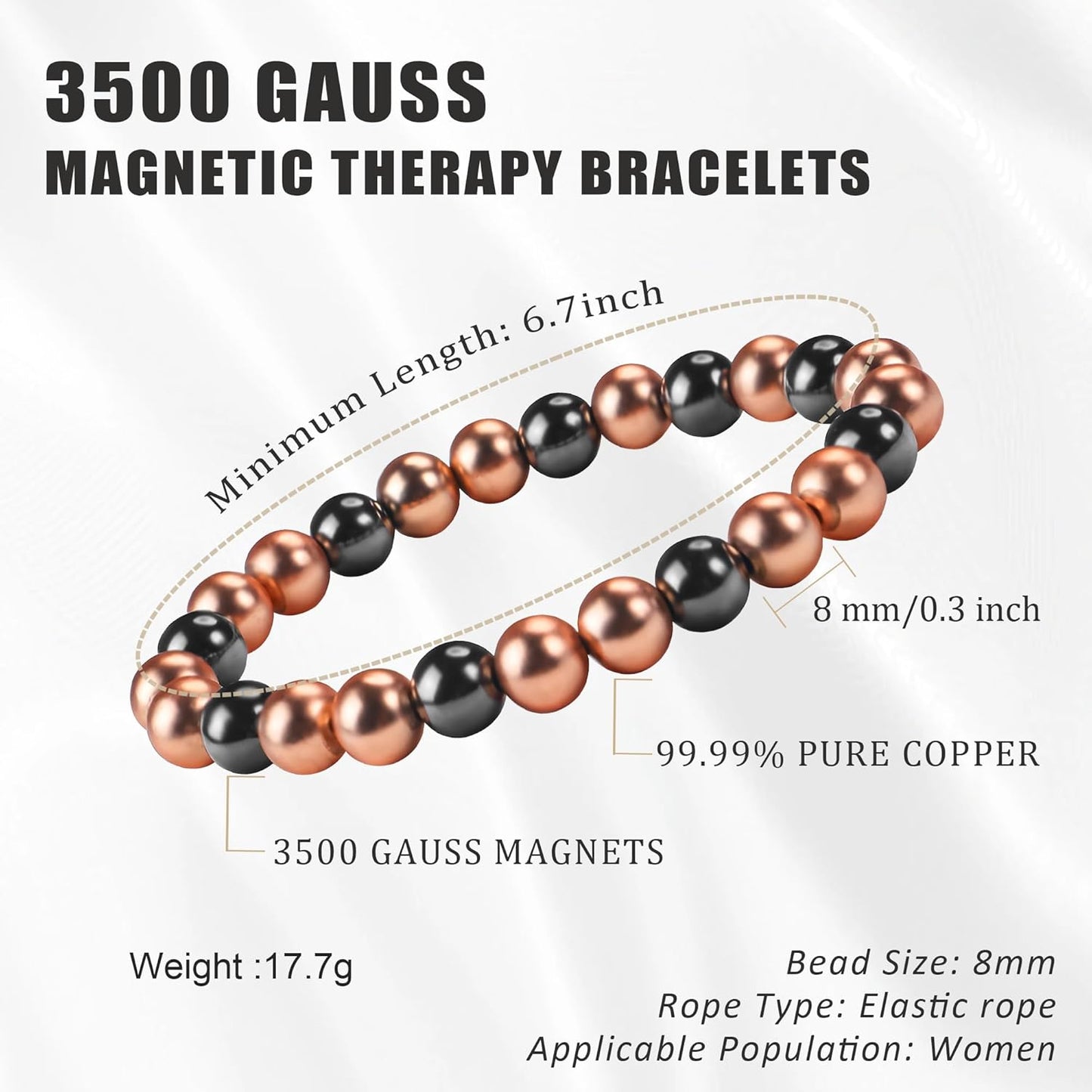 Pure Copper Magnetic Bracelet – Healing Energy Jewelry