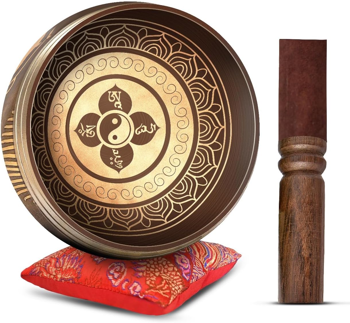 Authentic Tibetan Singing Bowl Set — Handmade in Nepal for Meditation, Yoga & Sound Healing