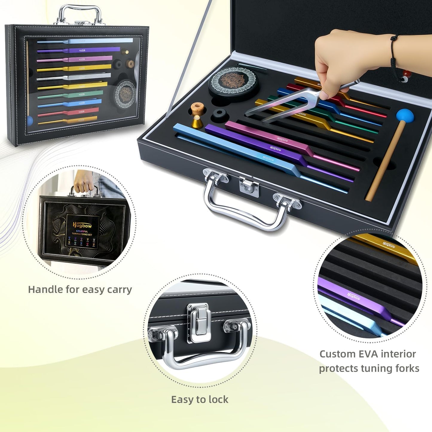 Multi-Color Chakra Tuning Forks (174-963Hz) - Tune in the Healing Frequencies