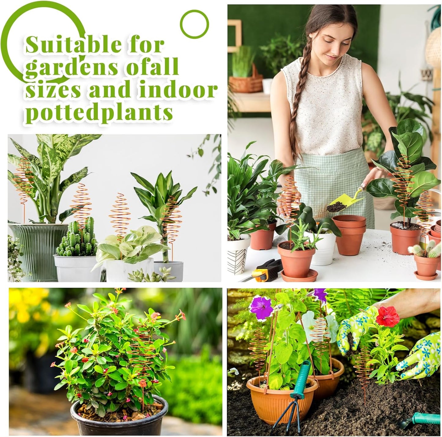 Ether Antennas for Plants – 6 Copper Electroculture Stakes for Growth & Abundance
