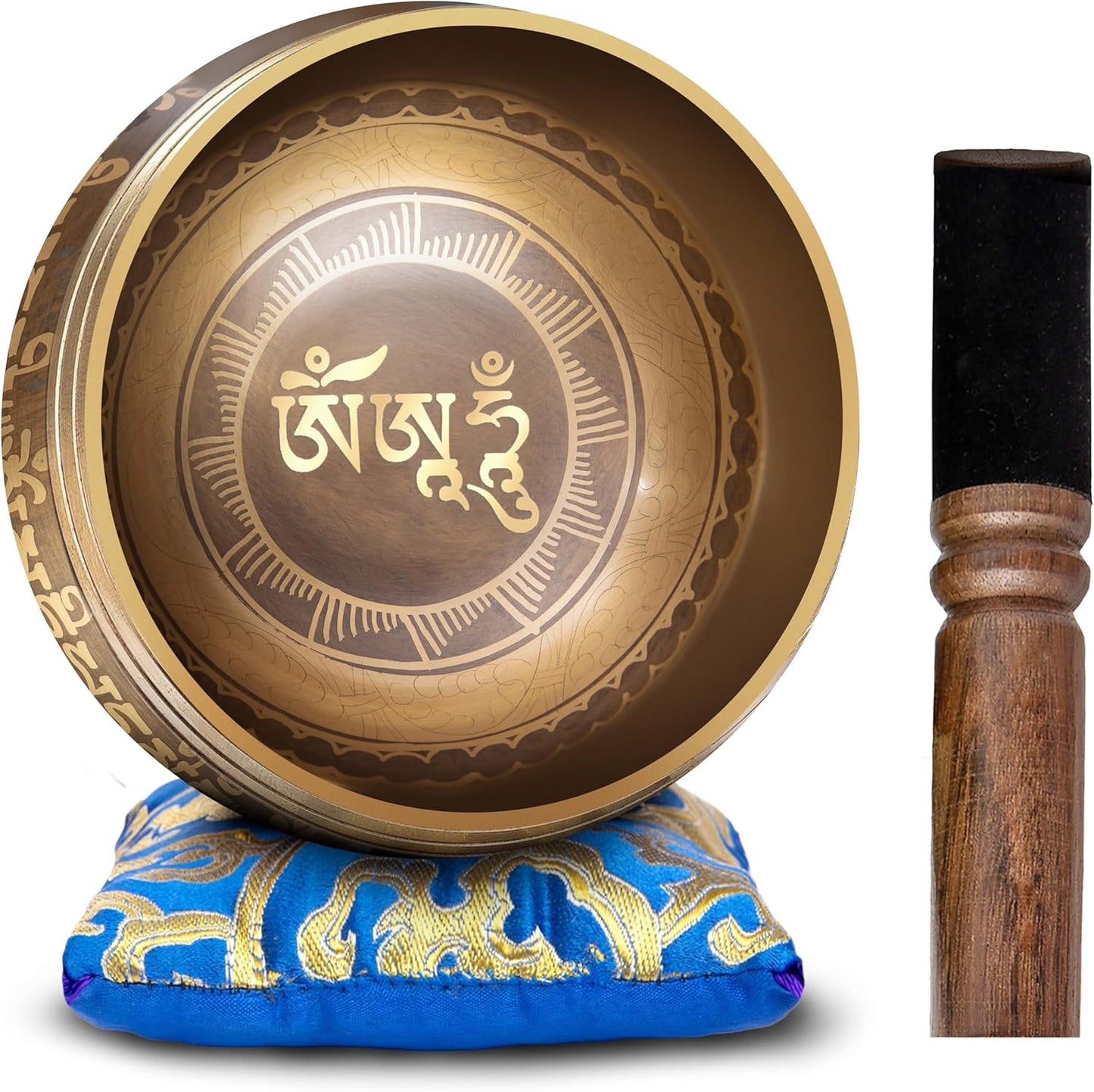 Authentic Tibetan Singing Bowl Set — Handmade in Nepal for Meditation, Yoga & Sound Healing