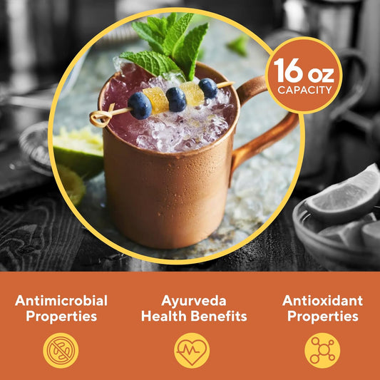 Moscow Mule Copper Mug β Pure, Authentic, Awakening Design