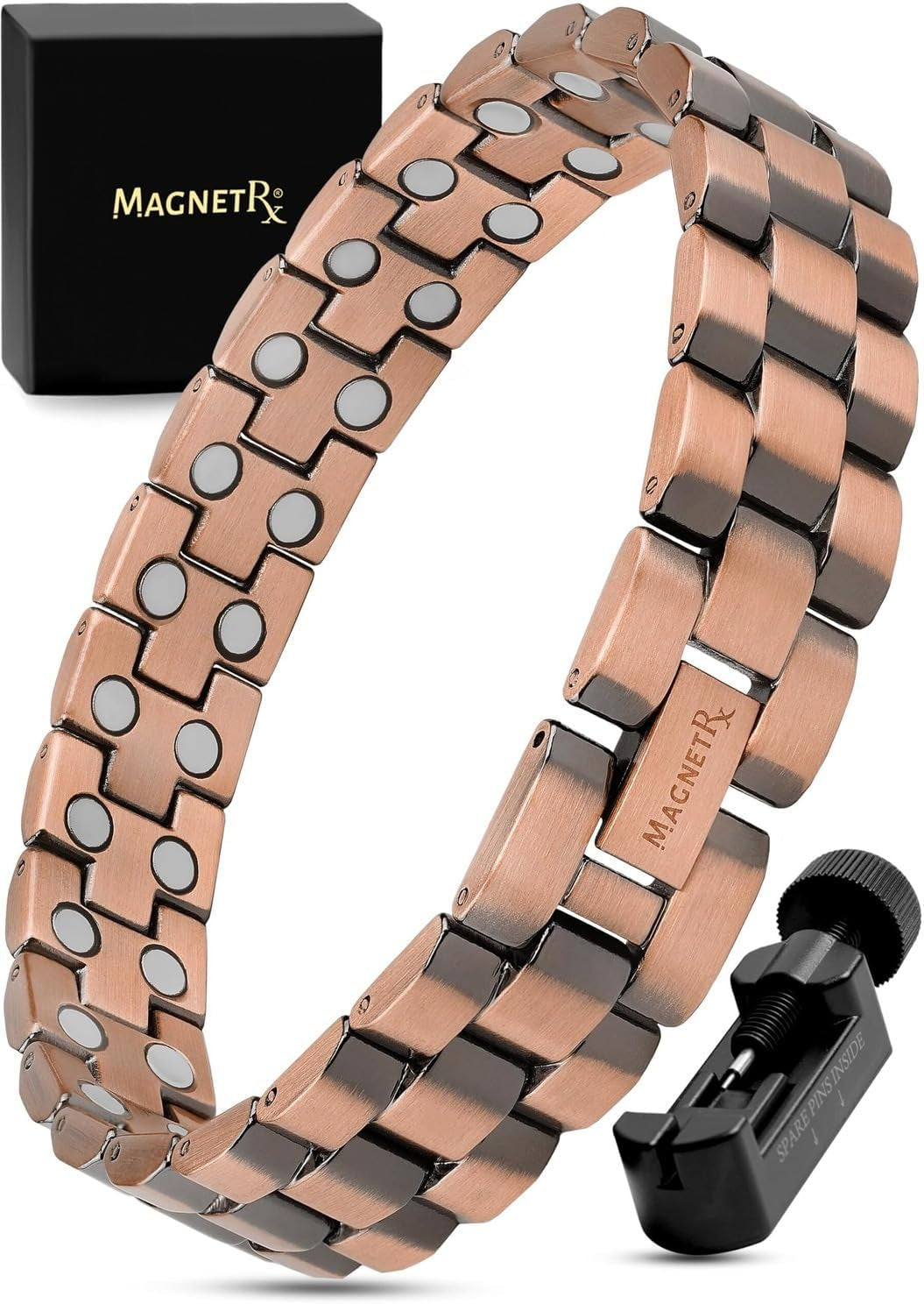 EllipseMAX Magnetic Copper Bracelet — 5,000 Gauss Strength
