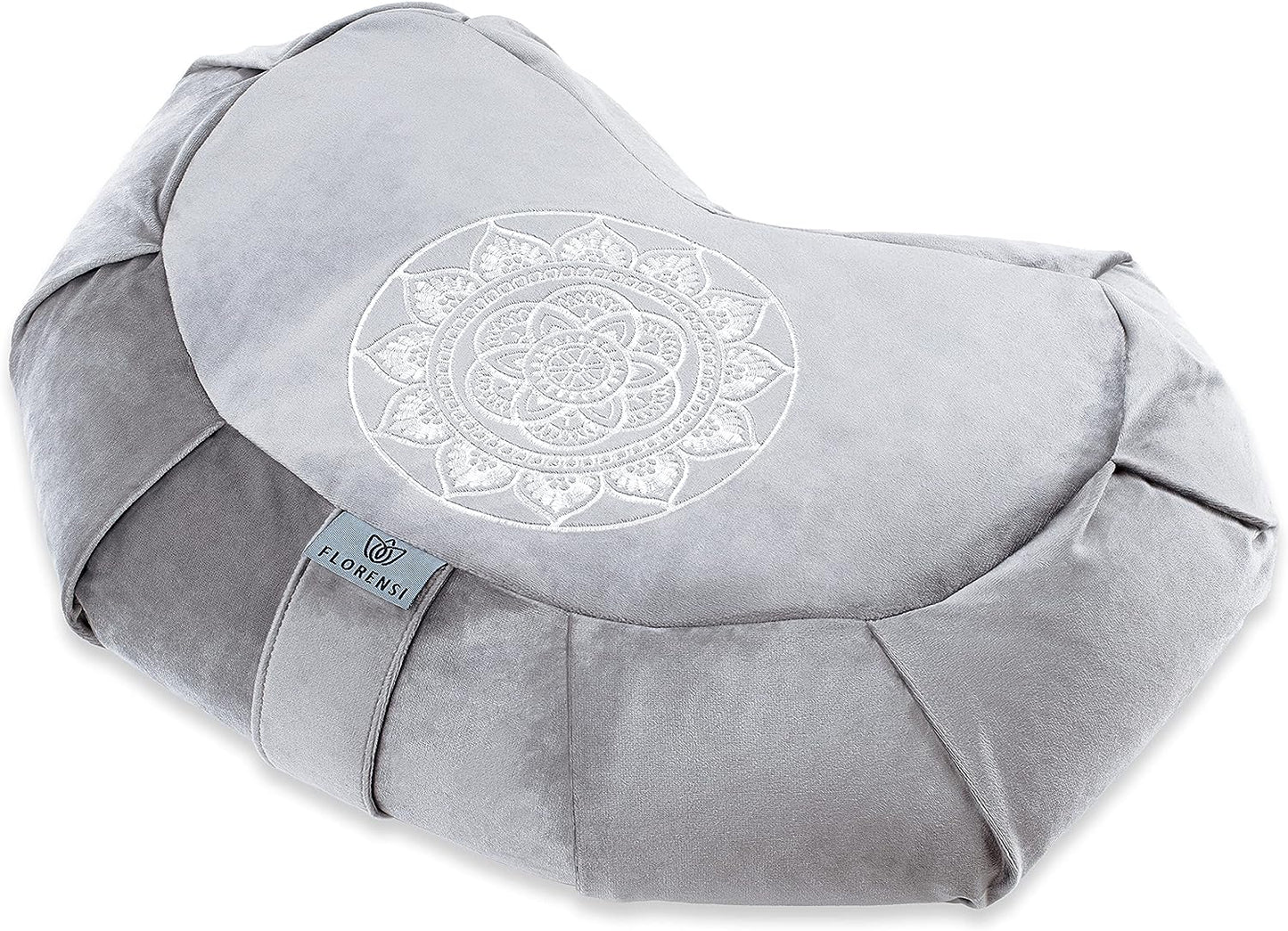 Tibetan Meditation Cushion — Velvet Zafu with Buckwheat Fill