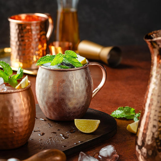 Moscow Mule Copper Mugs Set of 4 β 16oz