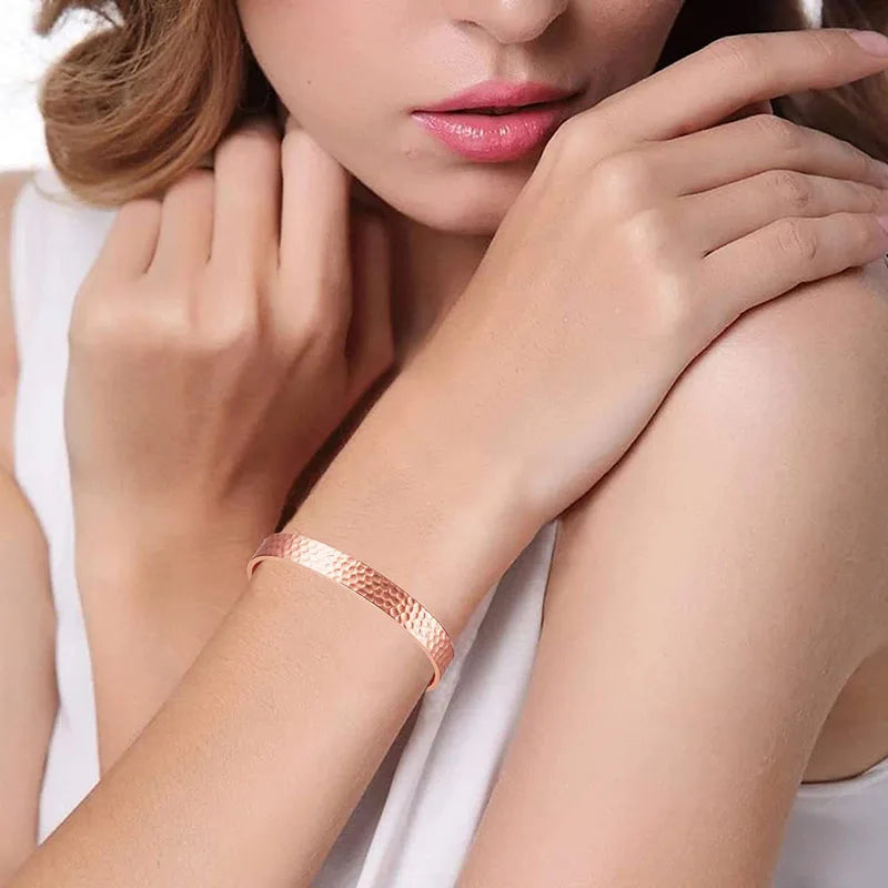 Handmade Pure Copper Magnetic Bracelet – Stylish Wellness Jewelry for Men & Women