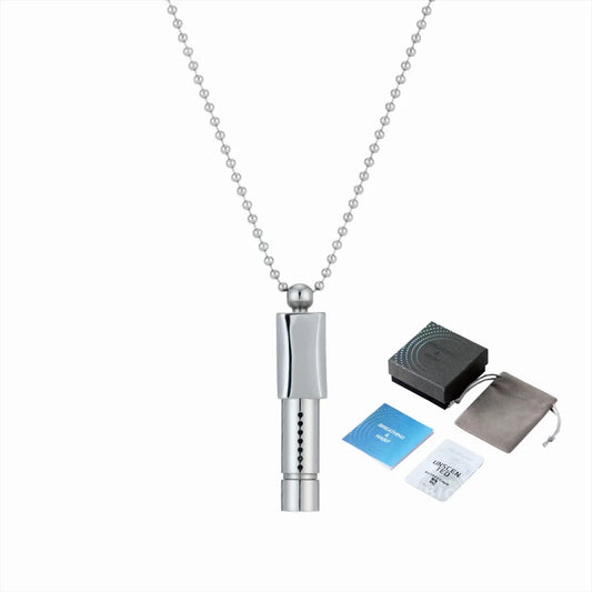 Aromatherapy Meditation Whistle Necklace – Breathing Resistance Pendant for Calm, Focus & Stress Relief