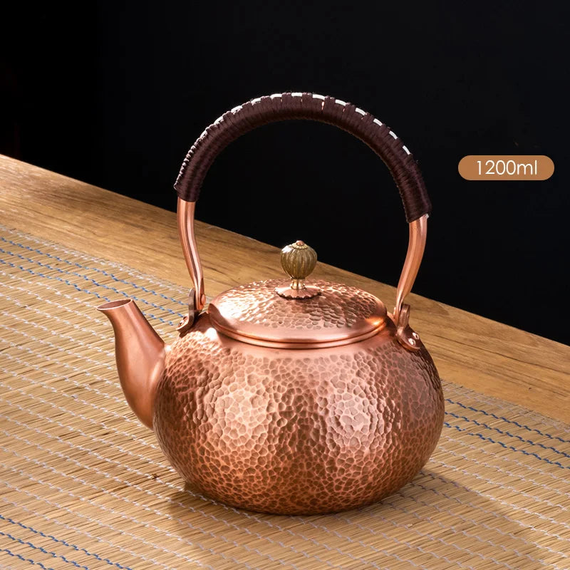 Red Copper Teapot β Handmade Chinese Kung Fu Tea Ceremony Kettle
