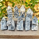 1PC Natural Druzy Sphalerite Tower