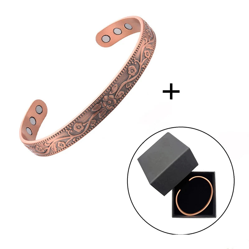 Pure Copper Magnetic Therapy Bracelet – Stylish Healing Jewelry for Men & Women