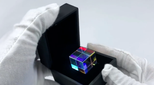 Multicolor X-Cube β Optical Spectrum Glass for Light Play & Visual Art