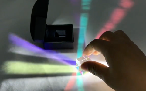 Multicolor X-Cube β Optical Spectrum Glass for Light Play & Visual Art