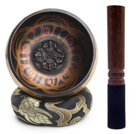 Handmade Lotus Singing Bowl Set β For Meditation & Chakra Healing
