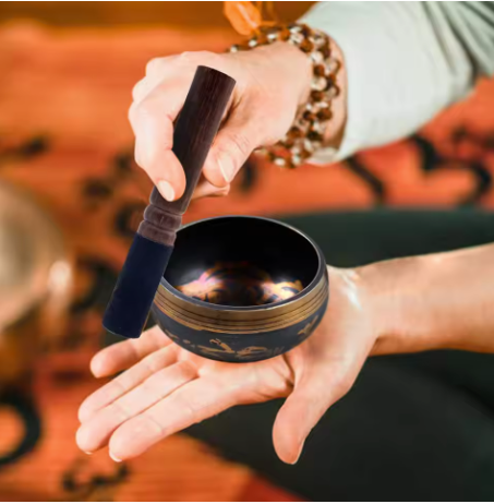 Handmade Lotus Singing Bowl Set β For Meditation & Chakra Healing