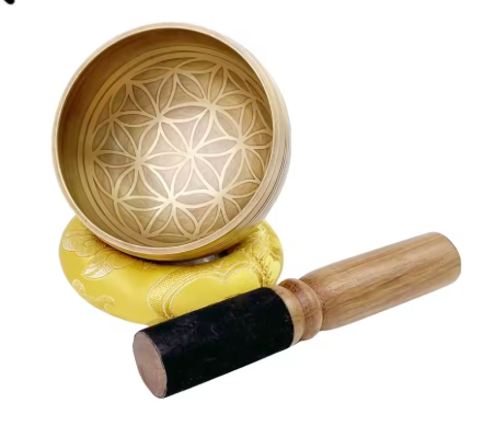 Flower of Life Tibetan Singing Bowl Set β Meditation, Sound Healing & Mindfulness